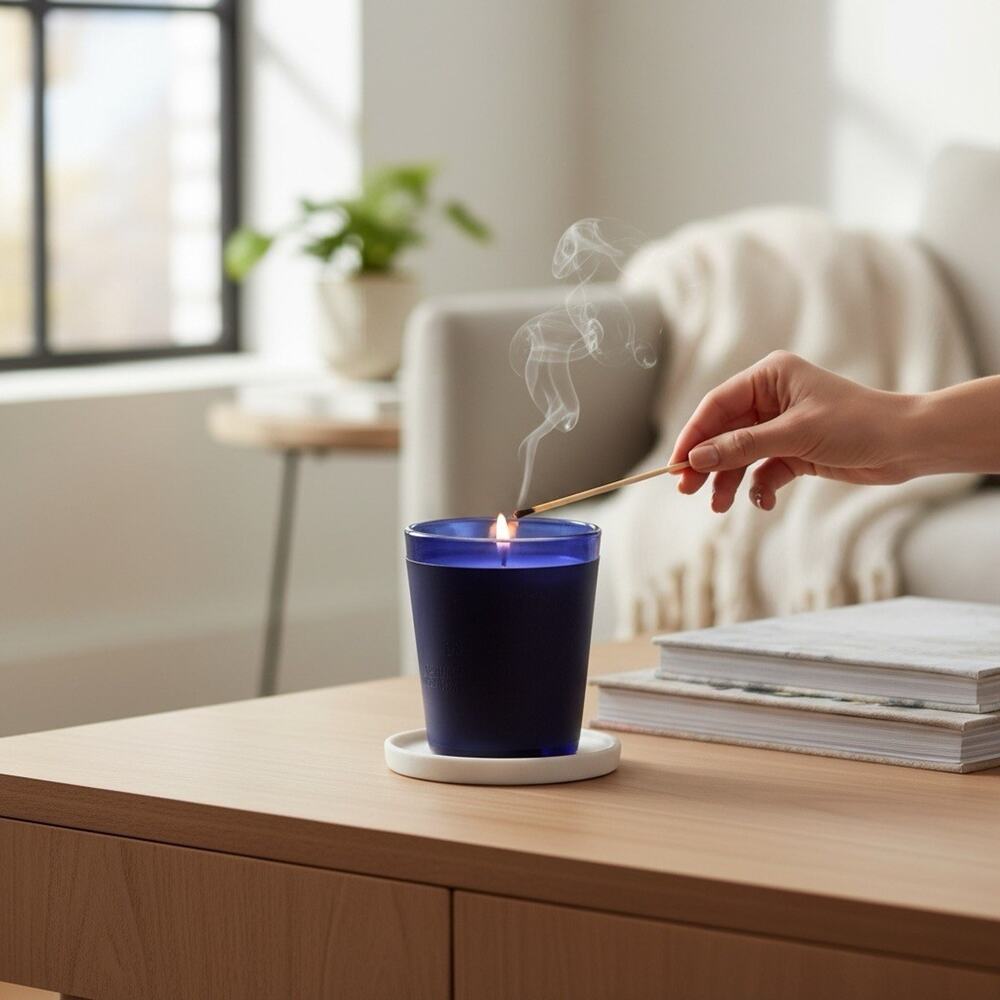 Maison Des Bougies Enchante Santal Candle 16 oz Soy‎ Blend Large 454g